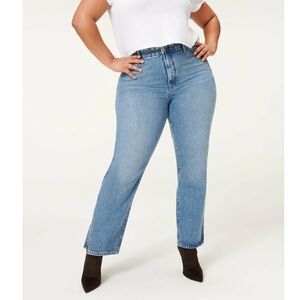 Good American Good Boy Jeans Size 4/27 Blue941 Style GB999TFT Rigid Denim Casual